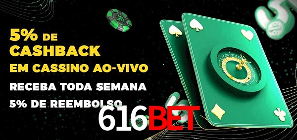 Promoções do cassino ao Vivo 616bet